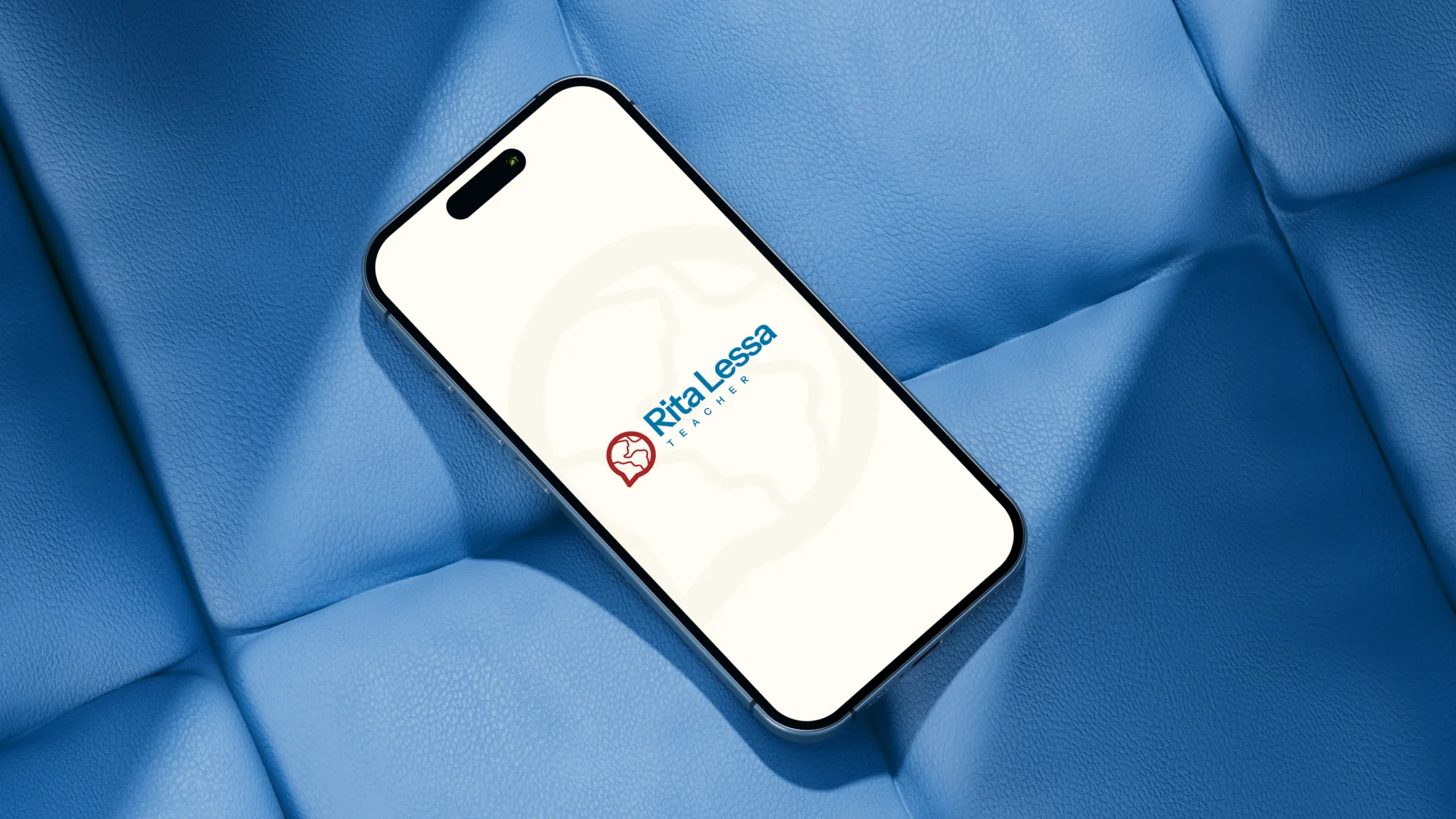 Rita Lessa: logo shown on a phone screen